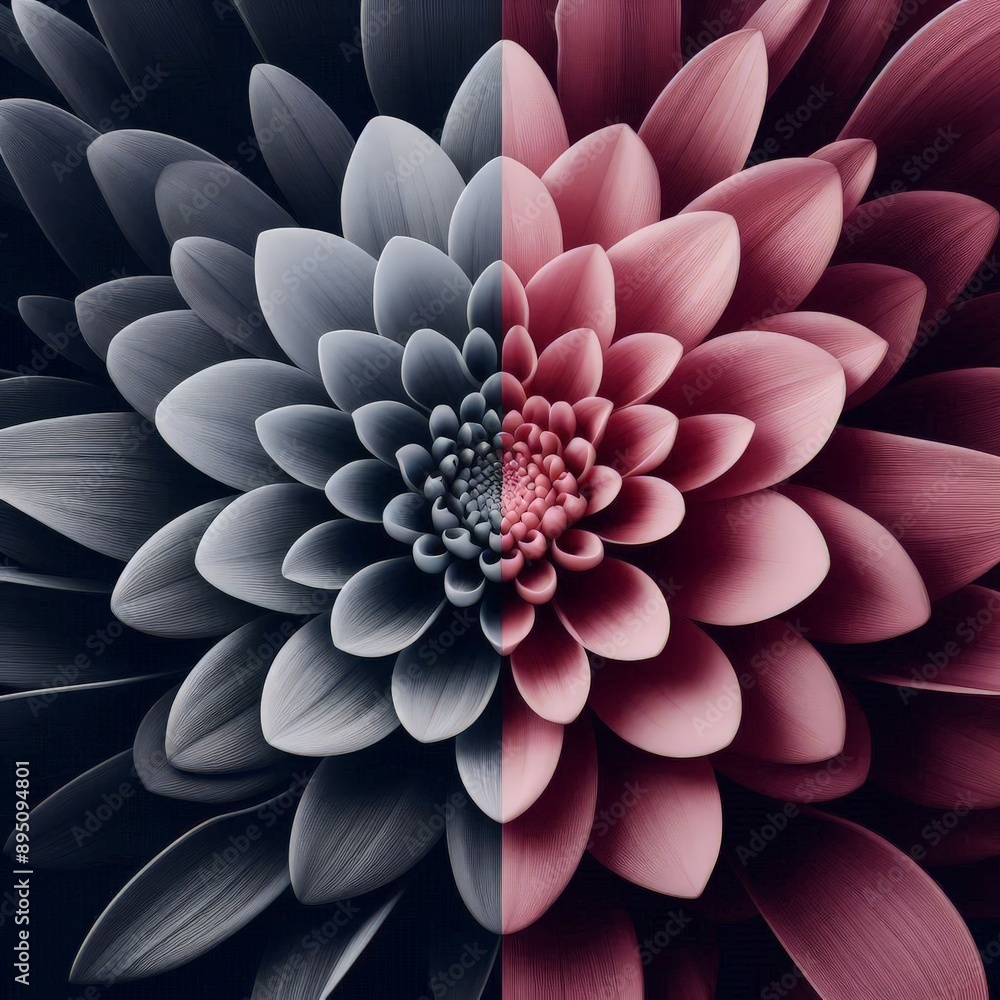 a beautiful flower with a background of two colors a beautiful flower with a background of two colors