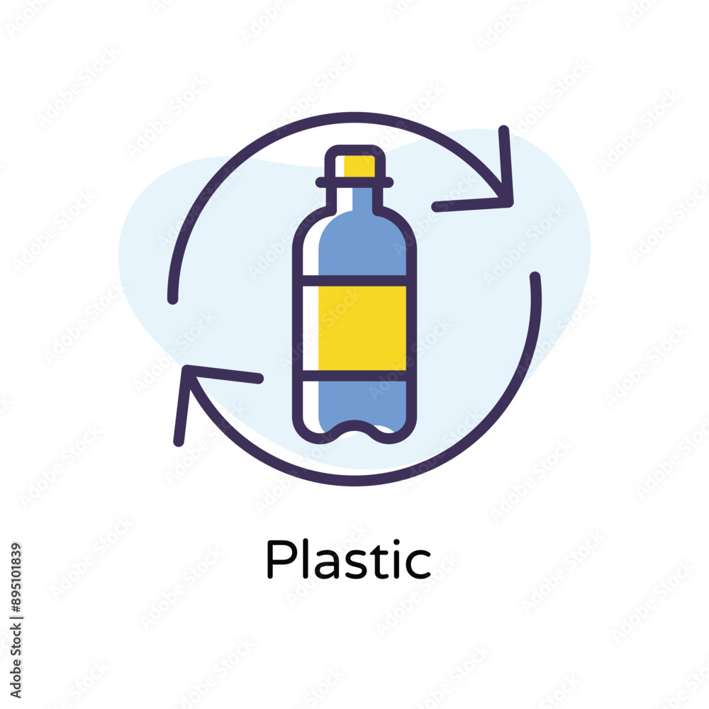 Plastic vector icon Plastic vector icon