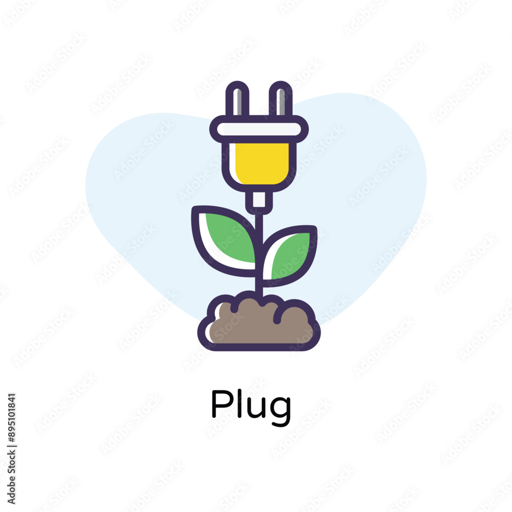 Obraz premium Plug vector icon