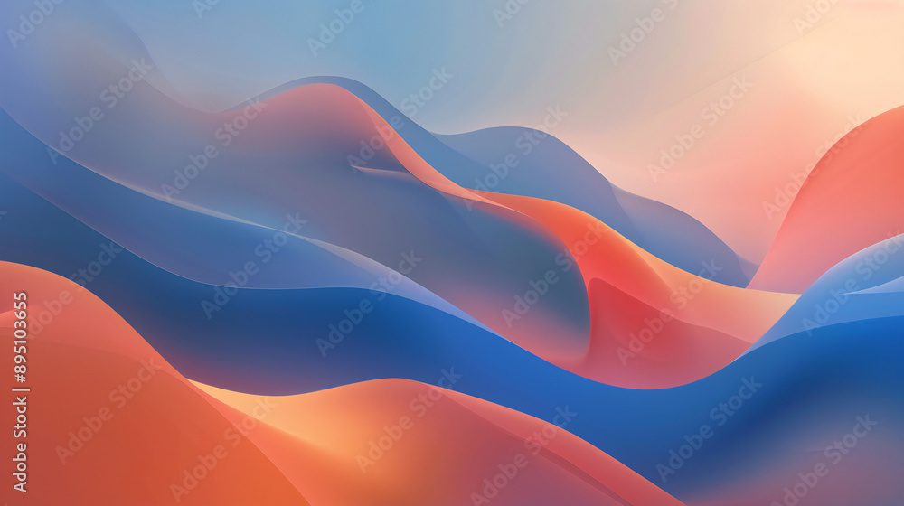 Fototapeta premium Abstract periwinkle and background illustration