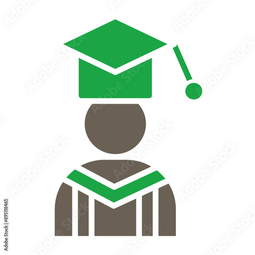 Alumni Glyph Two Color Icon