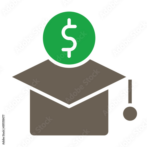 Fees Glyph Two Color Icon