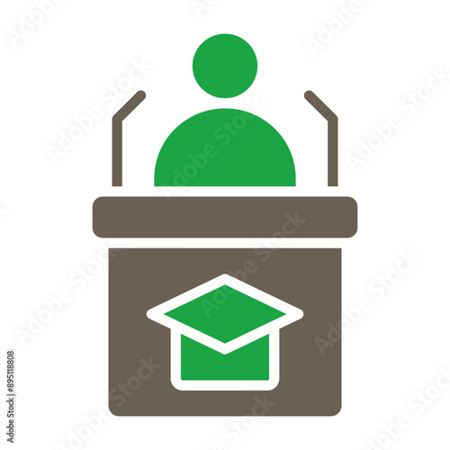 Headmaster Glyph Two Color Icon