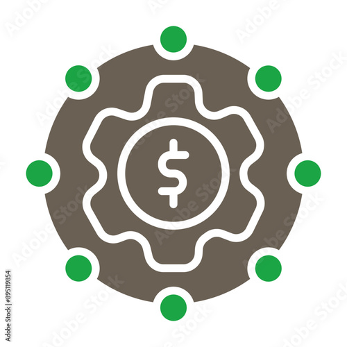 Finance Vector Glyph Two Color Icon