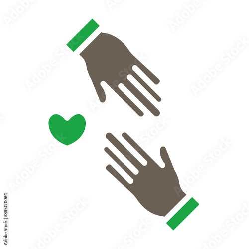 Help Vector Glyph Two Color Icon