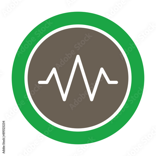 Amplitude Glyph Two Color Icon