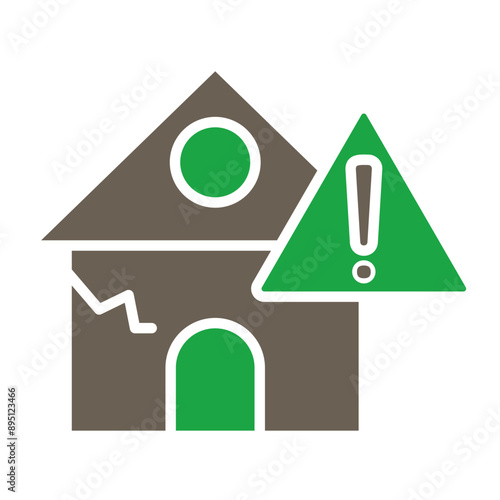 Alert Glyph Two Color Icon