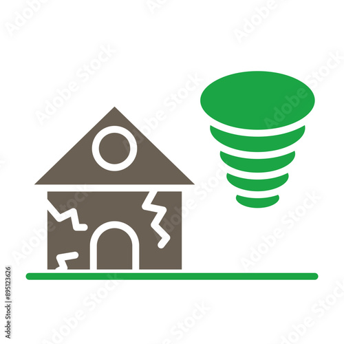 Twister Glyph Two Color Icon