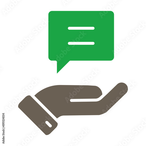 Advice Glyph Two Color Icon