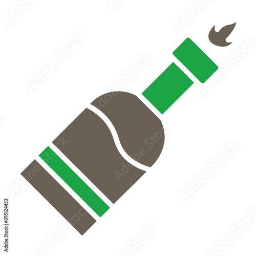 Molotov Glyph Two Color Icon