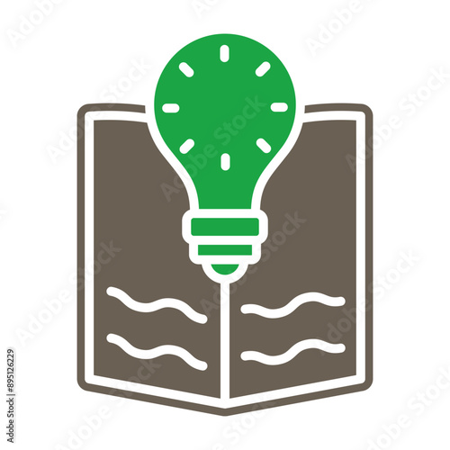 Inspiration Glyph Two Color Icon