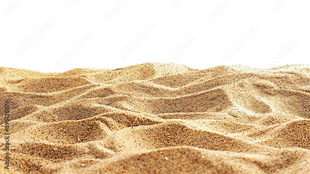 Isolated beach sand texture on white background Isolated beach sand texture on white background
