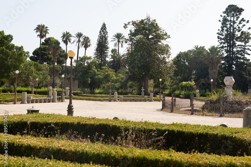 A well maintained park with...