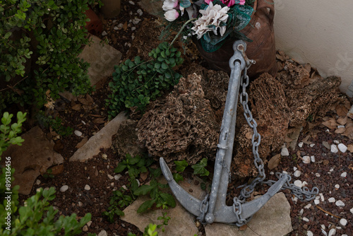 Anchor and Chain Resting on...