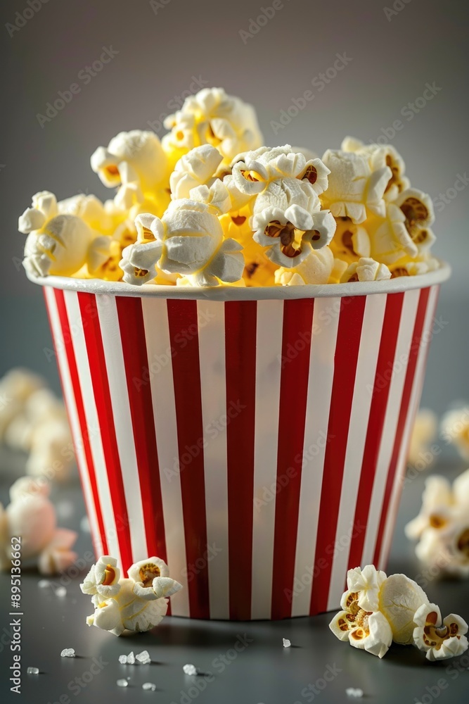 Red and White Popcorn Bowl Red and White Popcorn Bowl