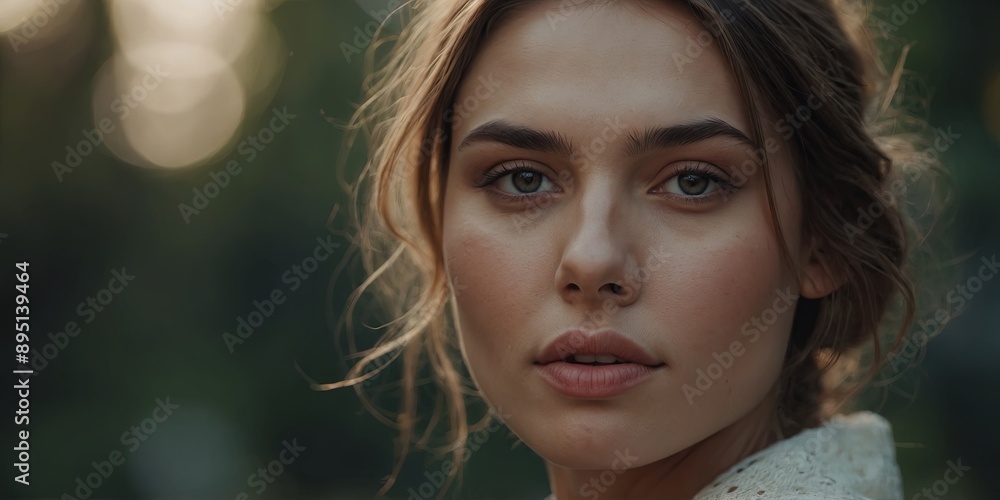 Beautiful female face with natural perfect skin. Beautiful female face with natural perfect skin.
