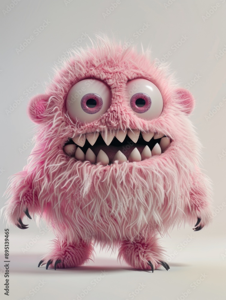 Pink Furry Monster Pink Furry Monster