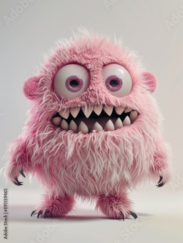 Pink Furry Monster