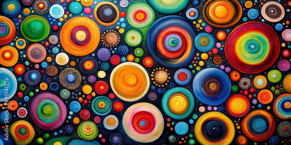 Cosmic Dance of Circles Oil Painting on Canvas, Vibrant Abstract Artwork with Circular Forms, Abstract Art, Cosmic, Circle Painting, Oil Painting, Abstract Background Cosmic Dance of Circles Oil Painting on Canvas, Vibrant Abstract Artwork with Circular Forms, Abstract Art, Cosmic, Circle Painting, Oil Painting, Abstract Background