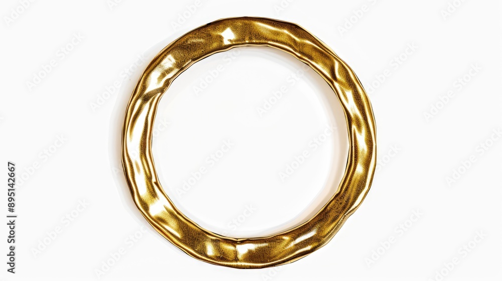 golden frame isolated on white golden frame isolated on white