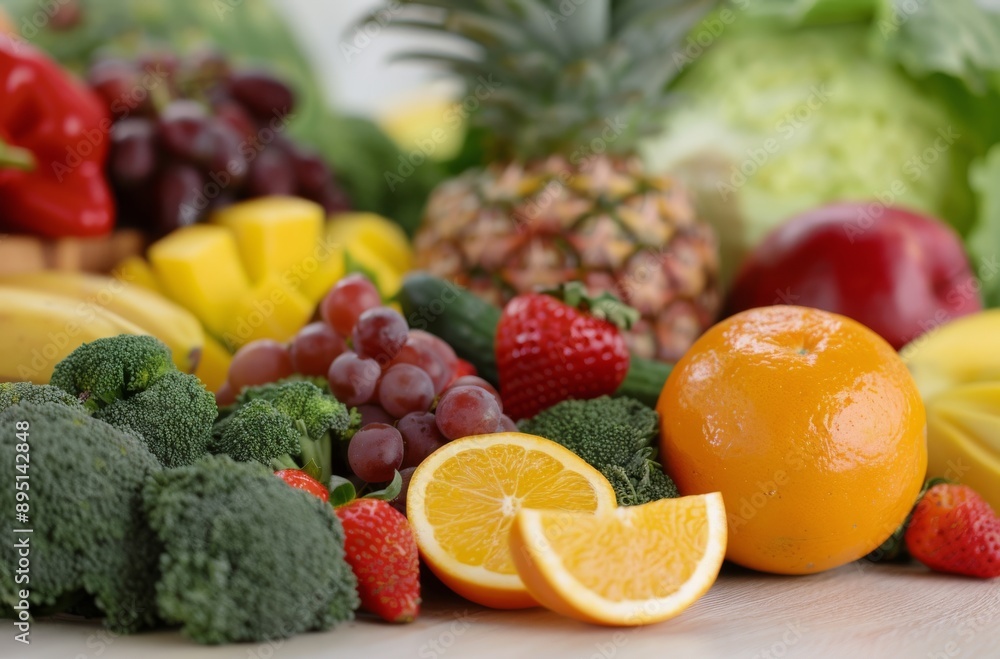 Fresh Fruit and Vegetable Display Fresh Fruit and Vegetable Display