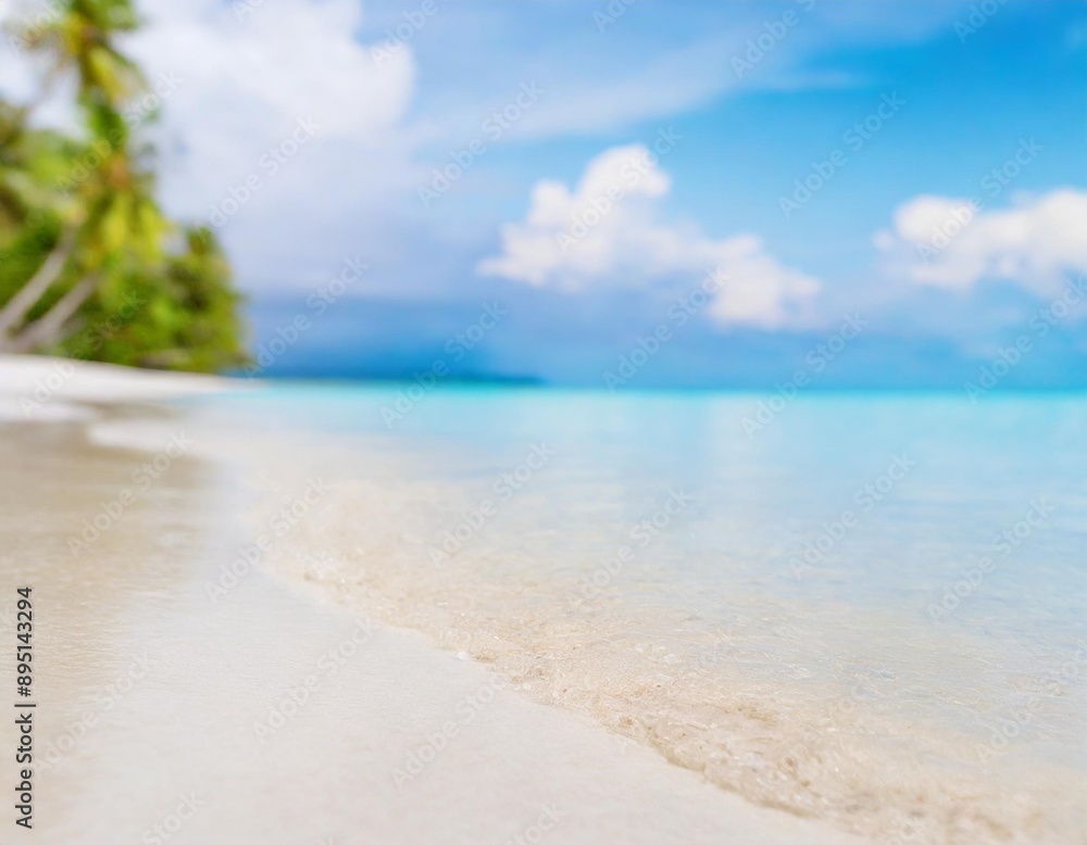 Art Summer tropical Beach; Peaceful vacation background Art Summer tropical Beach; Peaceful vacation background