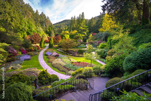 Fotografie Sunken garden at Butchart Gardens