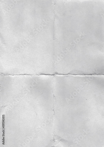 Texture of gray folded worn paper. Trendy background for a poster