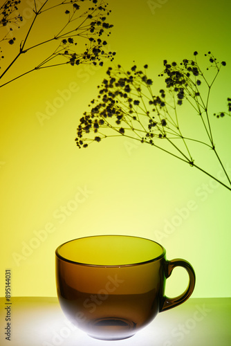 Cup and branches in nice still life