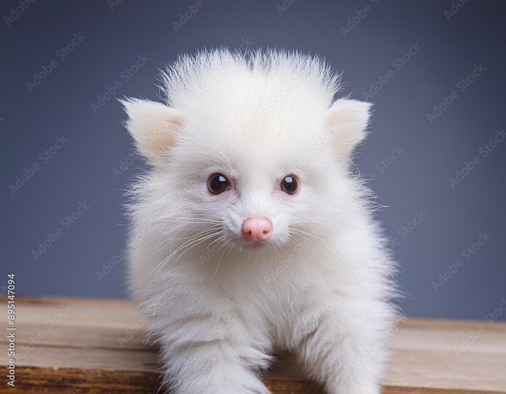 Obraz premium Bush Baby Portrait in Studio with Expressive Eyes and Soft Fur