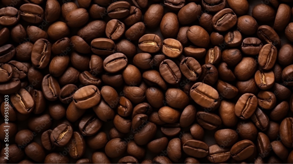 Coffee beans as a background or texture Coffee beans as a background or texture