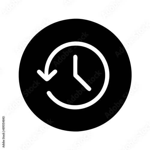 Clock icon with an arrow around the clock