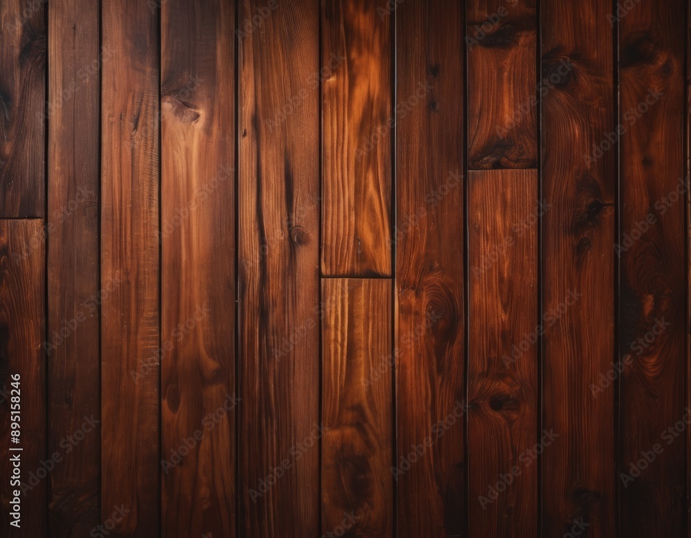 Naklejka premium Aged wooden planks background