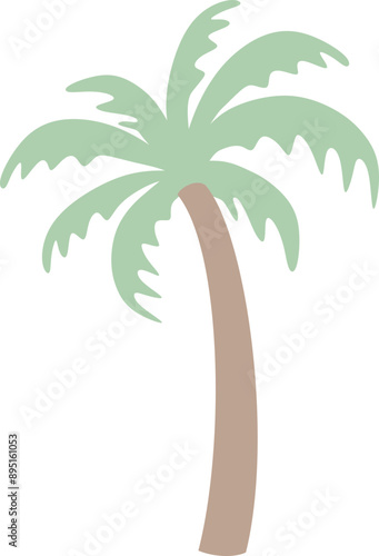 Palm Tree - Tropical Island Graphic 