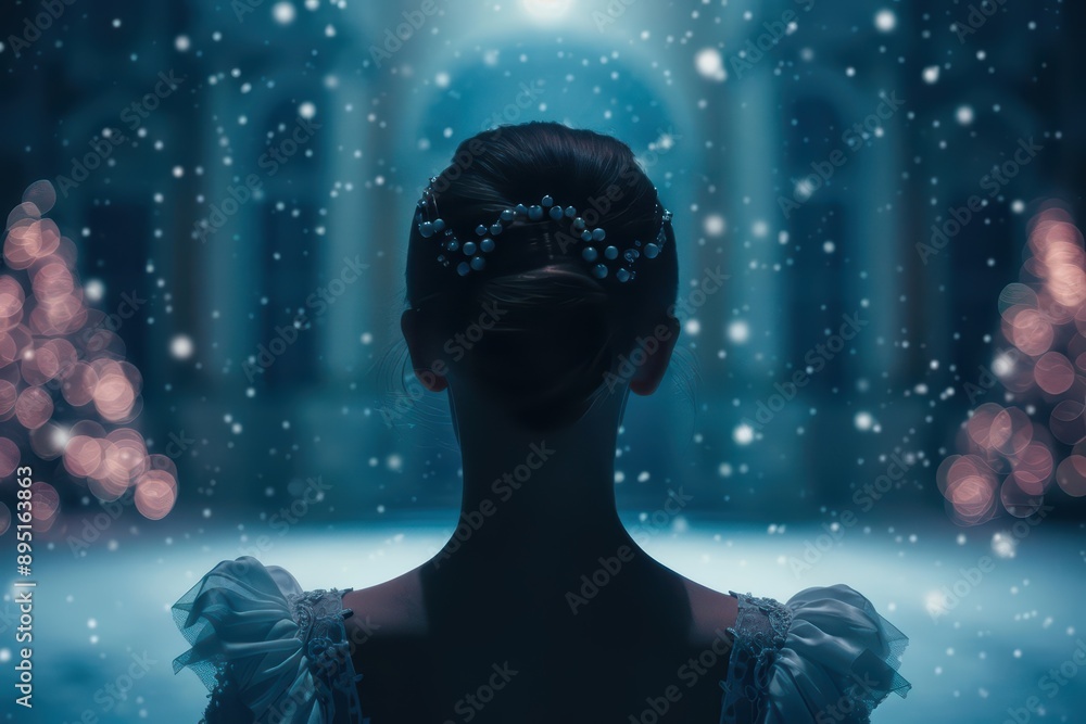 The Nutcracker is showcased in an ultramodern, supernatural scene, featuring the enchanting ballet performance with plenty of copy space The Nutcracker is showcased in an ultramodern, supernatural scene, featuring the enchanting ballet performance with plenty of copy space
