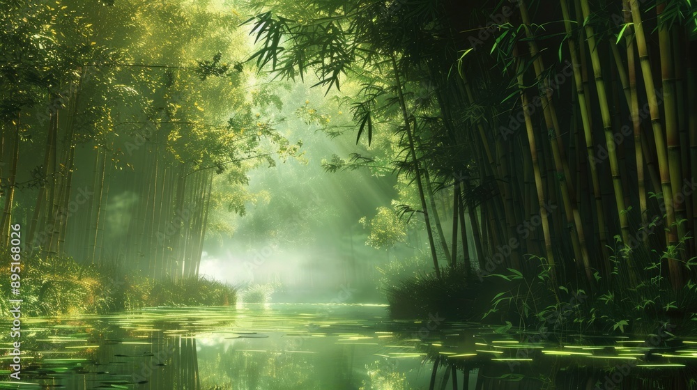 Fototapeta premium Bamboo-themed wallpapers and backgrounds