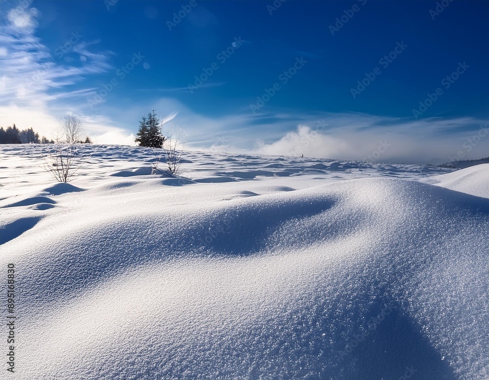 Fine, powdery snow with a sparkling, crystalline appearance. Stock ...