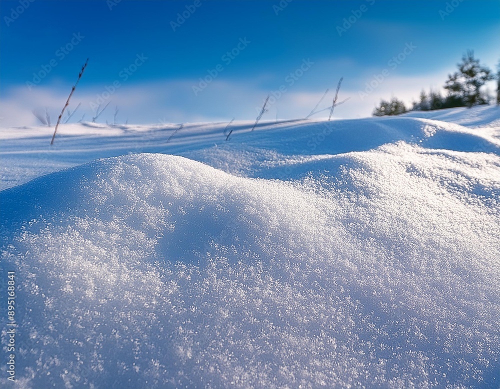 Fine, powdery snow with a sparkling, crystalline appearance. Fine, powdery snow with a sparkling, crystalline appearance.