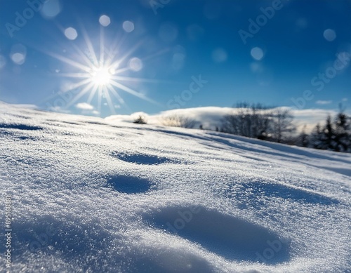 Wallpaper Mural Fine, powdery snow with a sparkling, crystalline appearance. Torontodigital.ca