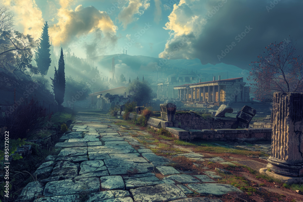 Fototapeta premium Ancient Greek city of Kydonia