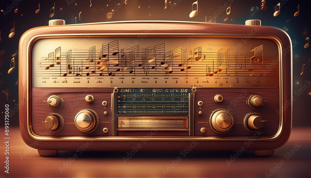 Fototapeta premium vintage radio