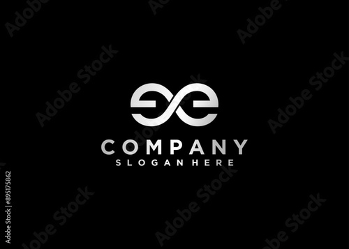 Letter ee logo icon design template