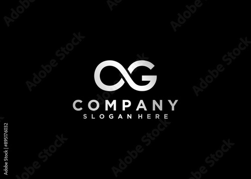 letter OG ogo icon design vector