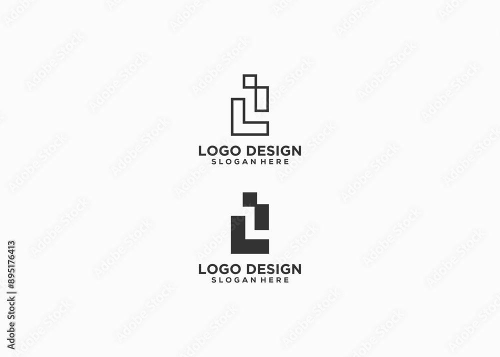 Obraz premium L Letter Logo Design vector Template