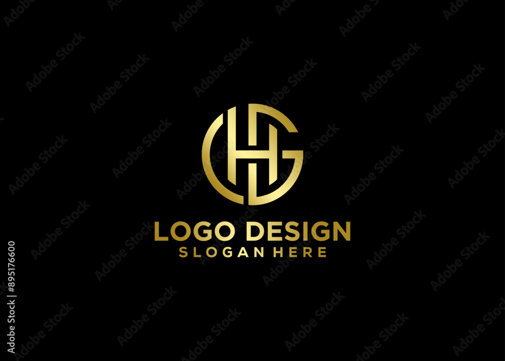 Minimalist Modern and Creative real estate CHG letter logo icon design. Minimalist Modern and Creative real estate CHG letter logo icon design.