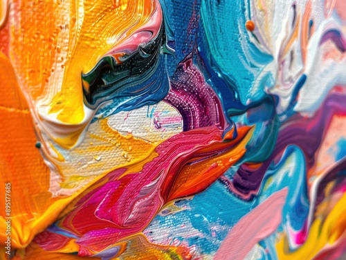 A close-up of an abstract p...