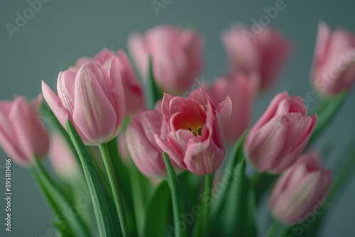 Pink Tulips in Vase