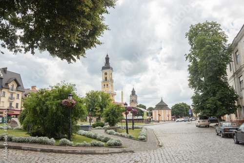 Kamianets-Podilskyi City. A view of the town hall