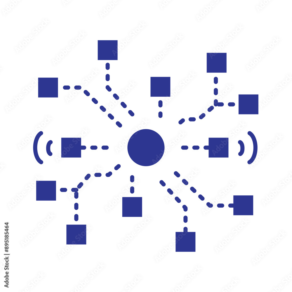 Neural Network Icon with Editable Stroke for Machine Learning and AI Neural Network Icon with Editable Stroke for Machine Learning and AI