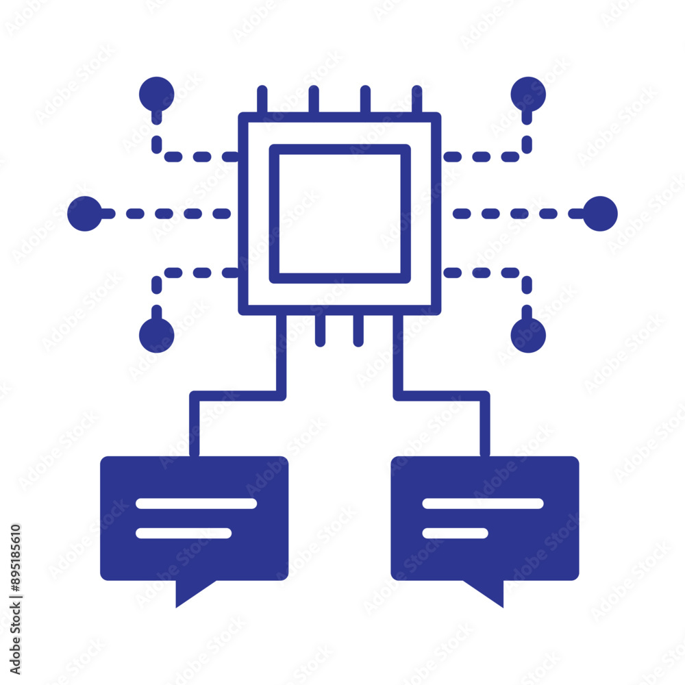 Natural Language Processing Icon with Editable Stroke for AI and Machine Learning Natural Language Processing Icon with Editable Stroke for AI and Machine Learning